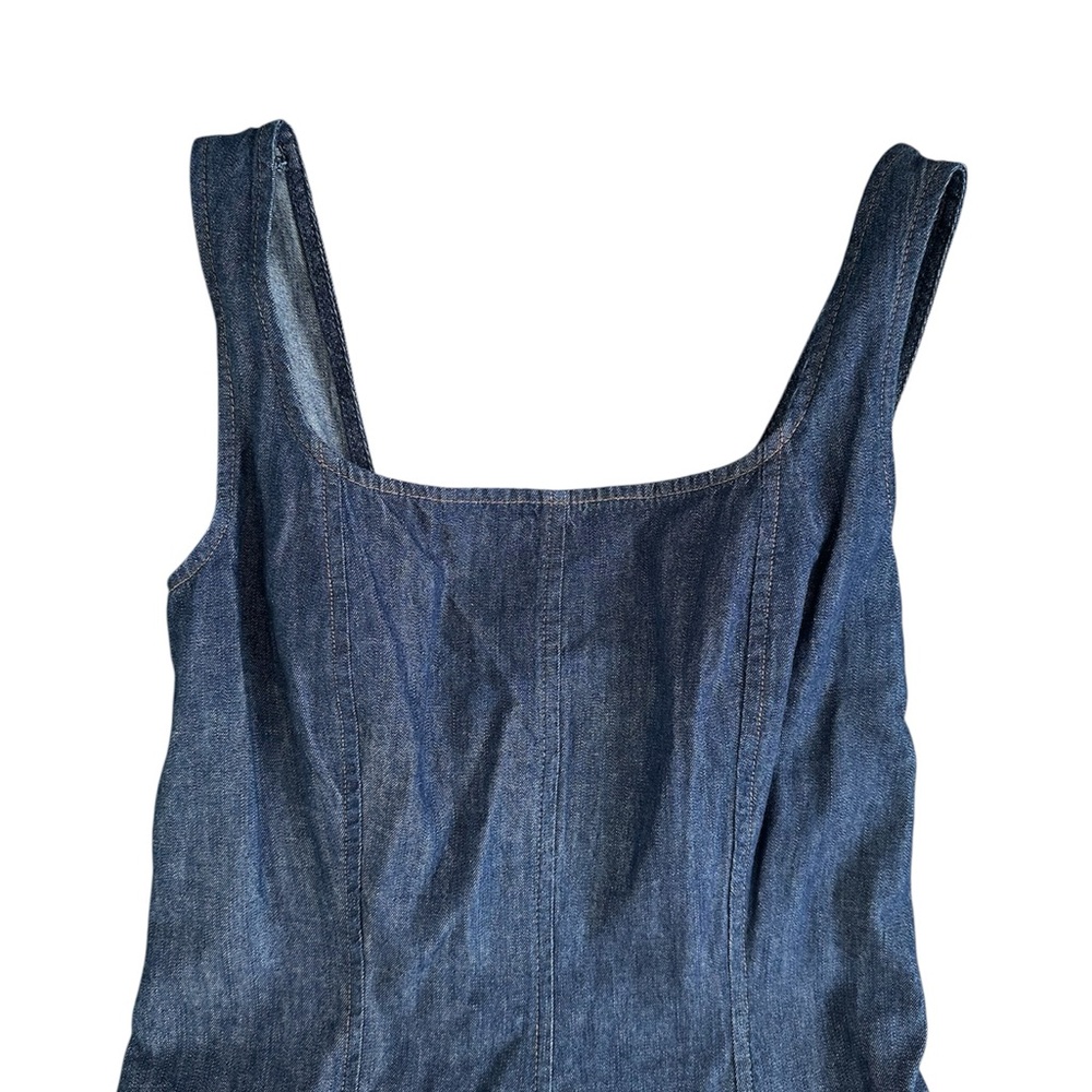 J. Crew Dark Blue Denim Midi Dress - Picture 4 of 9